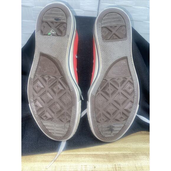 Converse Unisex All Star Chuck Taylor Low Top Ox Red Sneakers M5 W8 Canvas - Picture 10 of 12